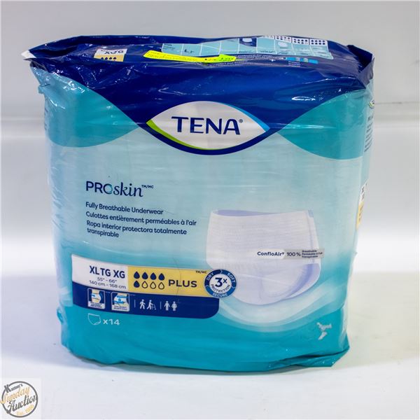 NEW TENA PROSKIN PLUS PROTECTIVE UNDERWEAR -