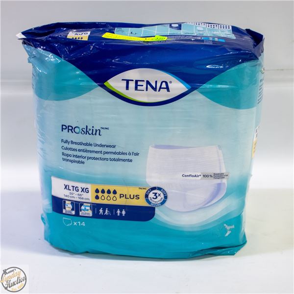 NEW TENA PROSKIN PLUS PROTECTIVE UNDERWEAR -