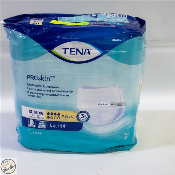 NEW TENA PROSKIN PLUS PROTECTIVE UNDERWEAR -