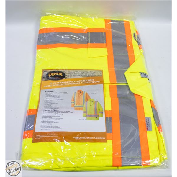 NEW RAIN JACKET+BIB PANTS HI-VIZ SIZE 3XL