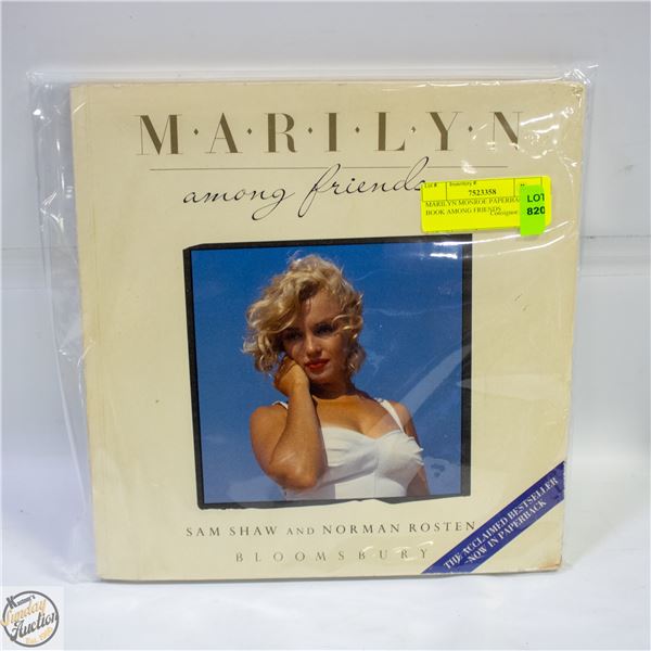 MARILYN MONROE PAPERBACK BOOK AMONG FRIENDS