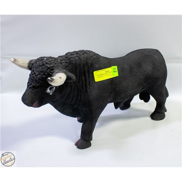 LARGE BULL PIGGY BANK BLACK COLOUR 17" L X 11" H