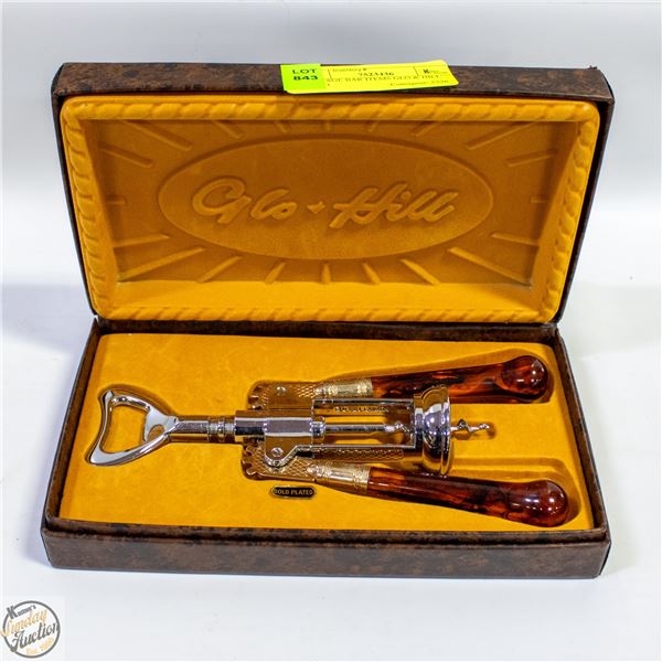 VINTAGE BAR ITEMS GLO & HILL GOLD PLATED