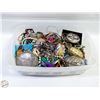 Image 1 : BIN FULL OF ASSORTED JEWELRY
