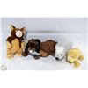 Image 1 : 5 NEW OLD STOCK WEBKINS STUFFIES WITH ONLINE CODES