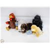 Image 1 : 5 NEW OLD STOCK WEBKINS STUFFIES WITH ONLINE CODES