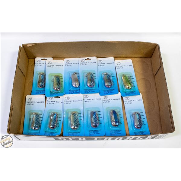 12 NEW ASSORTED FISHING HOOKS JACKFISH/SALMON