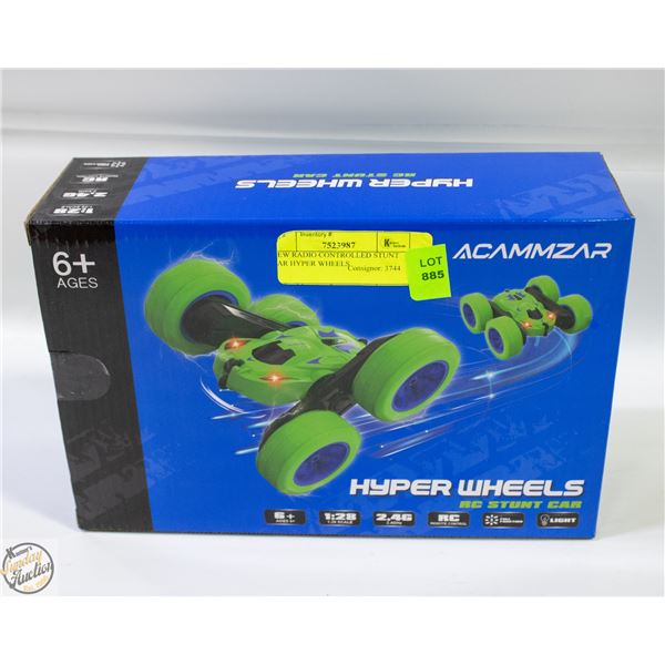 NEW RADIO CONTROLLED STUNT CAR HYPER WHEELS