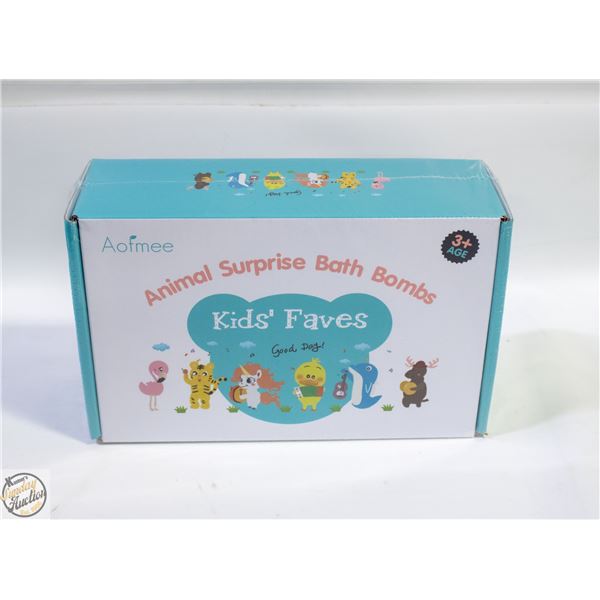 NEW KIDS BATH BOMBS 6PCS ANIMALS