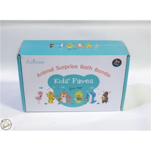 NEW KIDS BATH BOMBS 6PCS ANIMALS