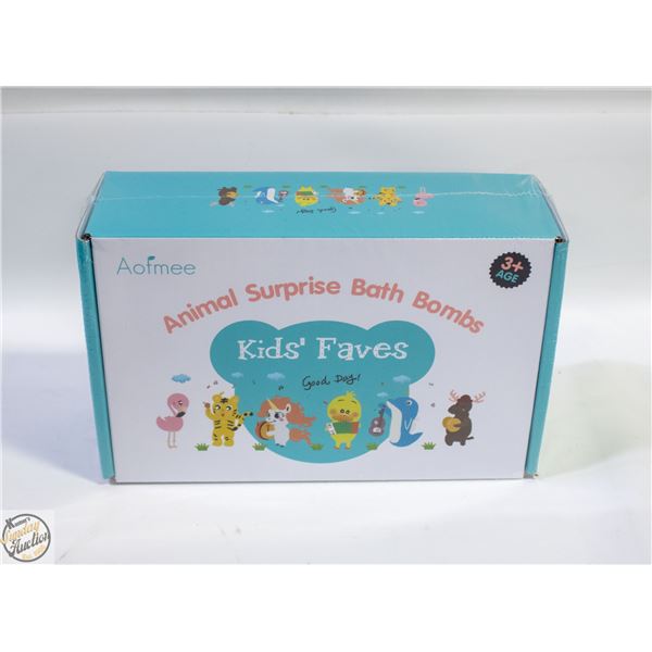NEW KIDS BATH BOMBS 6PCS ANIMALS