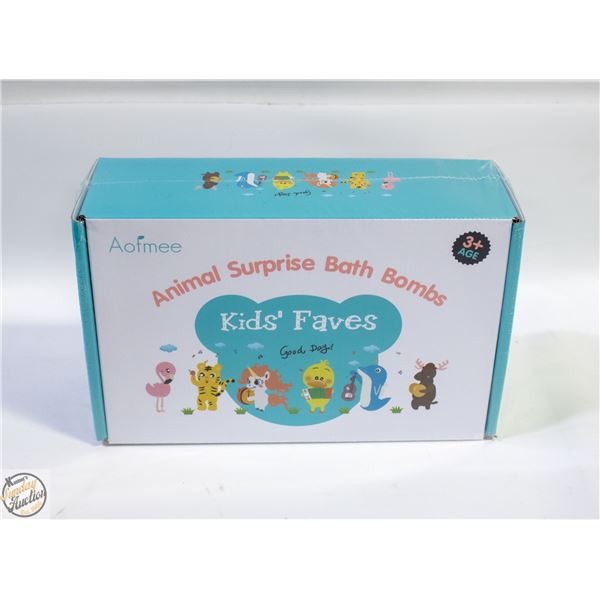 NEW KIDS BATH BOMBS 6PCS ANIMALS