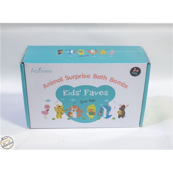 NEW KIDS BATH BOMBS 6PCS ANIMALS