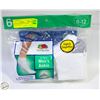 Image 1 : ANKLE SOCKS WHITE 6-12 SIZE 6-PACK FRUIT OF