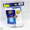 Image 1 : WHITE CREW SOCKS 12-16 SIZE 6-PACK FRUIT OF