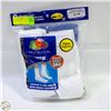 Image 1 : WHITE CREW SOCKS 12-16 SIZE 6-PACK FRUIT OF