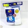 Image 1 : WHITE CREW SOCKS 12-16 SIZE 6-PACK FRUIT OF