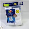 Image 1 : WHITE CREW SOCKS 12-16 SIZE 6-PACK FRUIT OF