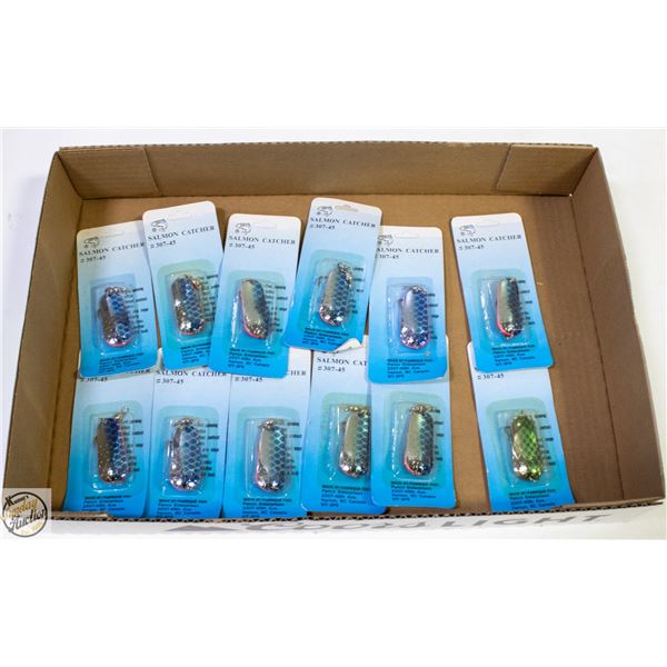 12 NEW ASSORTED FISHING HOOKS JACKFISH/SALMON
