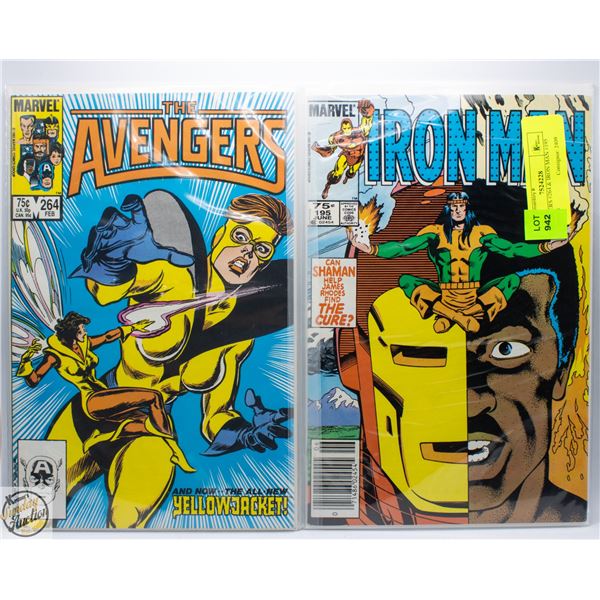 AVENGERS #264 & IRON MAN #195 COMICS