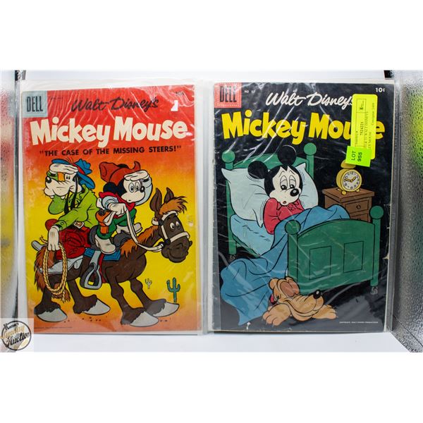 1959 #51 & 53 WALT DISNEYS MICKEY MOUSE