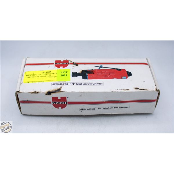 WURTH ¼ INCH MEDIUM DIE GRINDER IN ORIGINAL