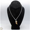 Image 1 : VINTAGE HEMATITE GEMSTONE CLASP NECKLACE