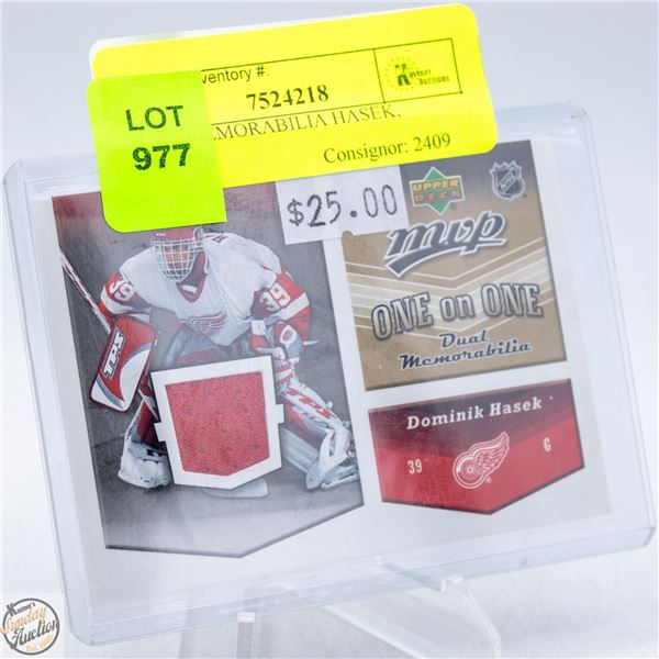 DUAL MEMORABILIA HASEK, VOKOUN