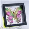 Image 1 : NEW 5D BUTTERFLY WITH PINK FLOWERS