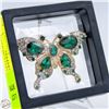 Image 1 : NEW GREEN BUTTERFLY BROOCH SPARKLING