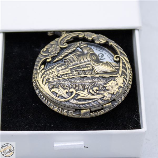 NEW STEAM TRAIN DESIGN, CARVED QUARTZ