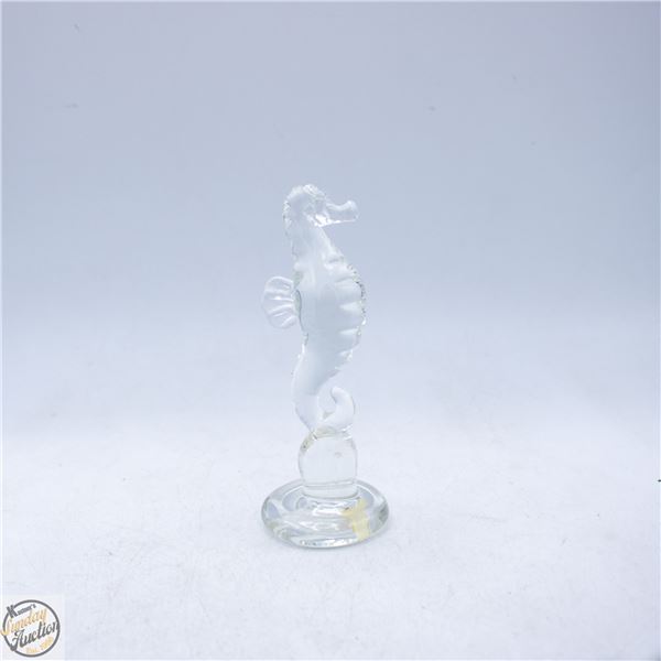GLASS SEAHORSE FIGURINE