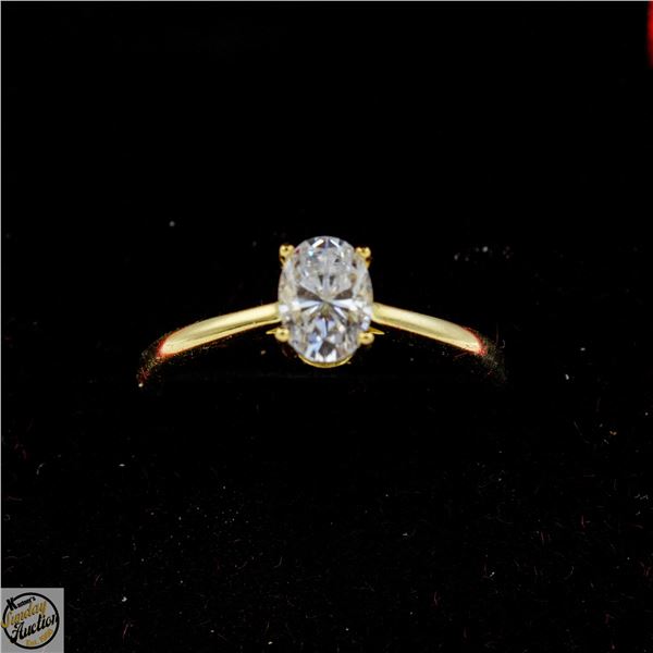 #4216-1.00 CT GRA CERTIFIED OVAL CUT MOISSANITE