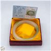 Image 1 : #4243-LIGHT EMERALD GREEN JADE BANGLE WITH