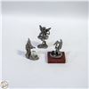 Image 1 : ESTATE PEWTER+CRYSTAL BALLS - DRAGON,