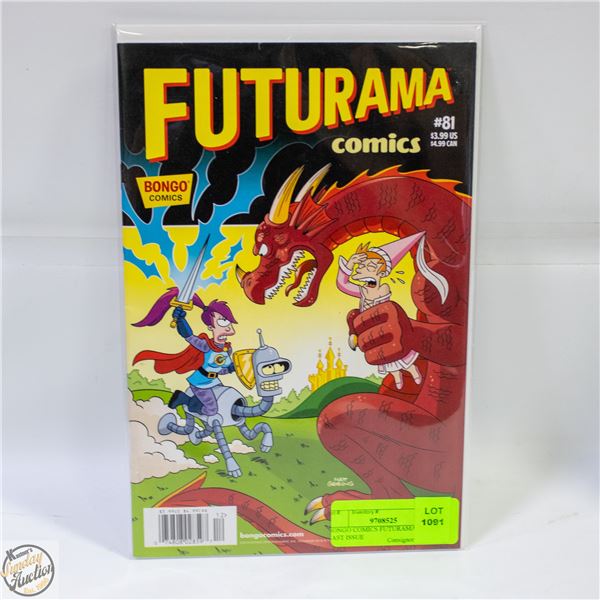 BONGO COMICS FUTURAMA #81 2016 LAST ISSUE
