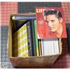 Image 1 : BOX OF ASSORTED RECORDS+1 ELVIS MAGAZINE