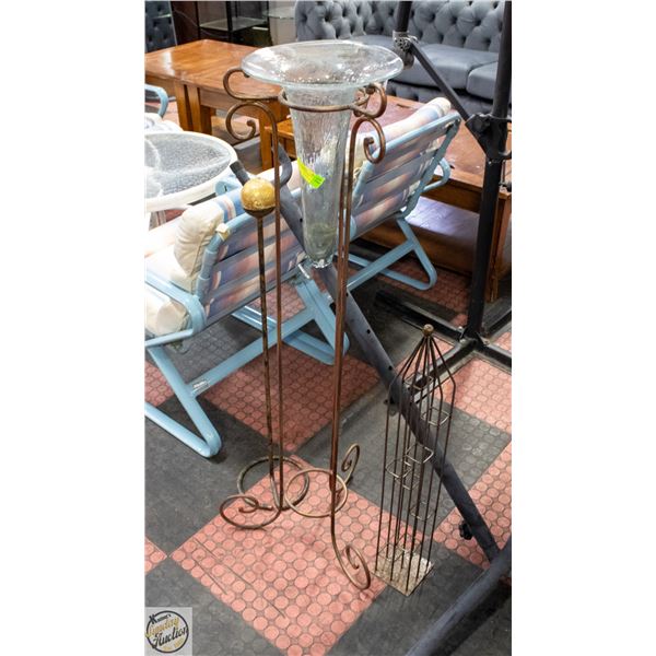 3PC METAL HOME DECOR STANDS