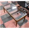Image 1 : GLASS TOP COFFEE TABLE 43” X 20”