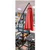 Image 1 : TALL STAND ALONE PATIO UMBRELLA RED 10 FT
