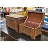 Image 1 : 2 WOVEN STYLE STORAGE BOXES