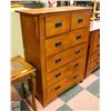 Image 1 : TALL BOY 6 DRAWER DRESSER 54H X42L X18D