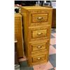 Image 1 : SOLID OAK FILING CABINET MADE IN EDMONTON AB