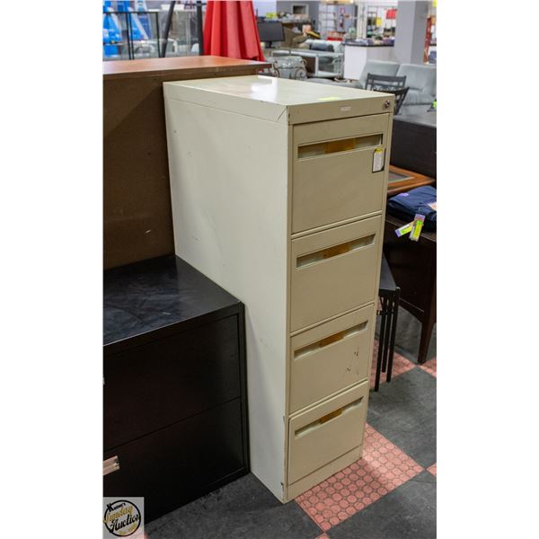 4 DRAWER FILE CABINET 52H X 15W X26D