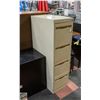 Image 1 : 4 DRAWER FILE CABINET 52H X 15W X26D