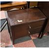 Image 1 : DARK BROWN NIGHT-STAND 2 DRAWER