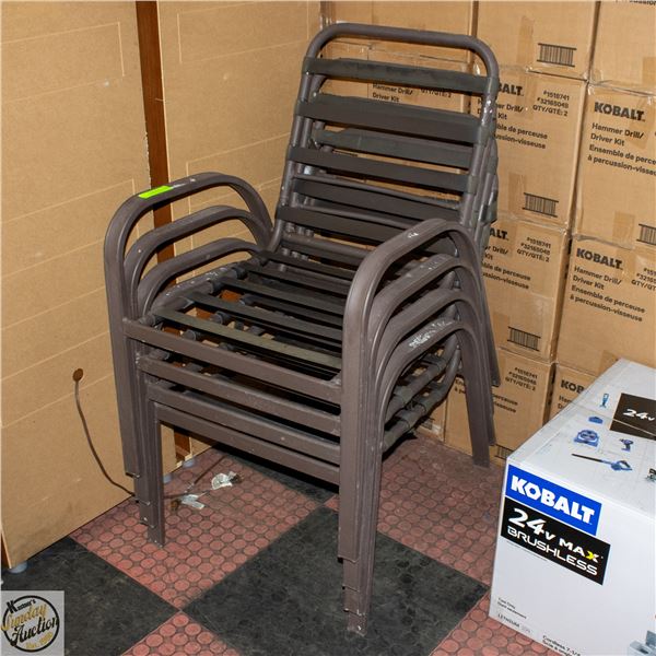 4 PATIO CHAIRS