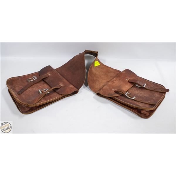 LEATHER SADDLEBAGS
