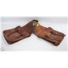 Image 1 : LEATHER SADDLEBAGS