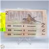 Image 2 : LOT OF 3 TWO DOLLAR BILLS - 2 IN SEQUENCE